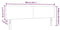 vidaXL - Hoofdbord - Simpel - Design - Lichtgrijs - 200 - cm - Corduroy