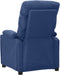 vidaXL Fauteuil verstelbaar stof blauw