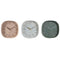 Muurklok Home ESPRIT Wit Groen PVC 28,5 x 5 x 28,5 cm (3 Stuks)