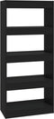 vidaXL - Boekenkast/kamerscherm - 60x30x135 - cm - bewerkt - hout - zwart