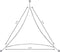 Schaduwdoek waterdicht - 4x4x4m - grijs - UV-bescherming