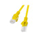 Stevige UTP-netwerkkabel categorie 5e Lanberg PCU5-20CC-0100-Y Geel 1 m