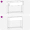vidaXL - Verhoogde - Tuinbed - 100x26x82 - cm - Wit - Staal