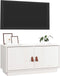 vidaXL - Tv-meubel - 80x34x40 - cm - massief - grenenhout - wit