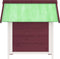 vidaXL - Hondenhok - 65x65x61,5 - cm - massief - grenenhout - mokkakleurig