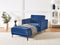 Chaise longue ABERDEEN Fluweel Blauw