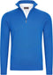 Cappuccino Italia - Heren Trui Mock Zip Pullover - Blauw - Maat XL
