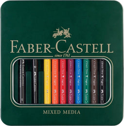 Faber-Castell FC-216911 - Kadoset Albrecht Dürer - 8 kleurpotloden en 1 Pitt artist pen zwart