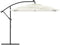 vidaXL - Parasol - met - stalen - paal - 269x269x235 - cm - wit