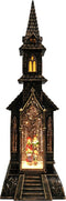 Kerk met water LED 39,5cm B/O