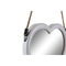 Set spiegels DKD Home Decor Scandi Kristal Wit Polypropyleen (26 x 3 x 26 cm) (2 Stuks)
