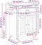 vidaXL - Keukentrolley - BODO - 72x45x80 - cm - wit