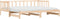 vidaXL - Slaapbank - met - onderschuifbed - 90x190 - cm - massief - grenenhout
