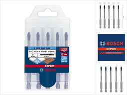 Bosch Expert HEX-9 HardCeramic - 5-delige tegelboorset - voor hard keramiek (5 stuks)