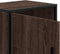 vidaXL - Nachtkastje - 40x31x50 - cm - bewerkt - hout - en - metaal - bruin - eikenkleur