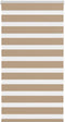 vidaXL - Zebra - Blind - 90x150 - cm - stofbreedte - 85,9 - cm - polyester - zandbruin