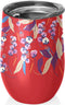 BioLoco RVS Kantoorbeker Thermos - Bloemetjes - 420ml