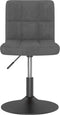 vidaXL - Barkruk - draaibaar - fluweel - donkergrijs