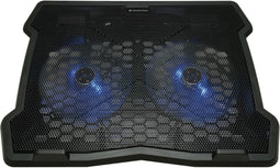 Conceptronic THANA06B - Laptopkoeler - 2 ventilatoren - Zwart