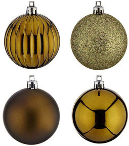 Set kerstballen Groen Plastic (4 Stuks)