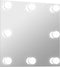 vidaXL - Wandspiegel - met - LED-lampen - vierkant - glas
