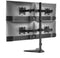 Equip 650127 - Verstelbare Quad monitorarm - Voor 4 schermen tot 32