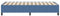 vidaXL - Bedframe - Blauw - 80x200 - cm - Corduroy - Stof
