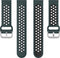 Siliconen Sport Air Bandje Geschikt voor Samsung Galaxy Watch 5 / Pro / 4 / 3 / Active - Donkergroen / Zwart