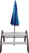 AXI Kylo Picknicktafel in Grijs/Wit met Parasol in Blauw - Picknick set voor kinderen van hout