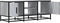 vidaXL - Tv-meubel - 100x35x41 - cm - bewerkt - hout - metaal - grijs - sonoma - eiken