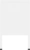 vidaXL - Tv-meubel - 105x35x50 - cm - staal - wit