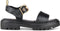 PS Poelman SATURNOS - Dames Sandalen - Chunky - Zwart - Maat 38