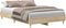 vidaXL - Bedframe - zonder - matras - 135x190cm - spaanplaat - sonoma - eikenkleurig