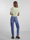 Pieces PCVINSTY - SS TIE SHIRT - Dames Blouse - Lichtgroen - Maat L