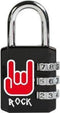 MasterLock 1509EURDROCK - Hangslot - Cijferslot met Print - 30 mm - Zwart/Rood