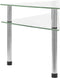 vidaXL - Keukenschap - 49,5x35x19 - cm - gehard - glas - transparent