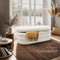 tectake® Altu - Gestoffeerde bank - Opbergruimte - Boucle beige