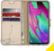 Accezz Samsung Galaxy A40 - Wallet Softcase Bookcase - 3 pashouders - goud