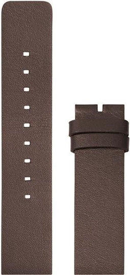 LEFF amsterdam - Horlogebandje - Leren Band D42 - Bruin - 22 mm