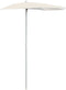 vidaXL - Parasol - half - met - paal - 180x90 - cm - groen