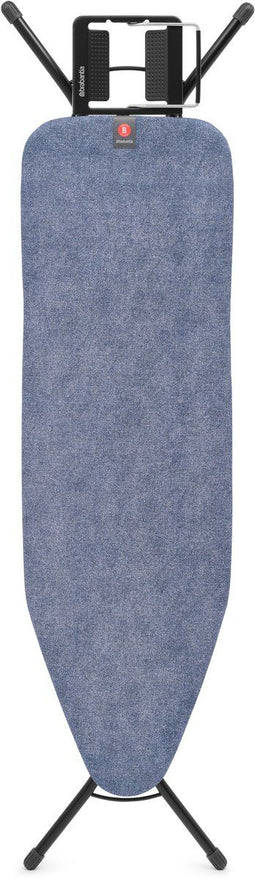 Brabantia Strijkplank B - Strijkijzerhouder - 124 x 38 cm - Denim Blue