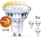 Philips LED Spot - GU10 - Dimbaar warmwit licht - 3.8 W - 345 lm - 2700 K - (3 stuks)