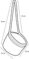 Mica Decorations Anne - Hangende Bloempot - Set van 2 - H20 x Ø25 cm - Lichtbruin (2 stuks)