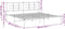 vidaXL - Bedframe - met - hoofdbord - metaal - wit - 200x200 - cm