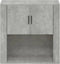 vidaXL - Wandkast - 80x33x80 - cm - bewerkt - hout - betongrijs