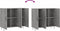 vidaXL - Dressoir - 90x34x80 - cm - bewerkt - hout - grijs - sonoma - eikenkleurig