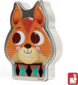 Janod Zoonimooz - Denkspel - Memory met 16 bekertjes en 16 kaartjes (incompleet)