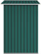 vidaXL - Tuinschuur - 205x129x183 - cm - gegalvaniseerd - staal - groen