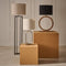 Light & Living Breska - Cilinder Lampenkap - Ø40x30cm - Parel Wit