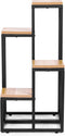 Plantenstandaard - 4 planken - metaal - 34x34x69,5 cm - licht